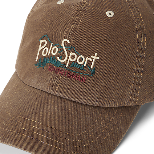 RALPH LAUREN CLASSIC TWILL VINTAGE WASH EMBROIDERED POLO SPORT CAP by Ralph Lauren
