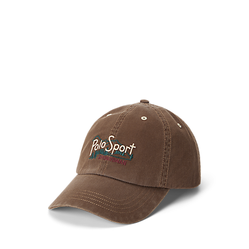 RALPH LAUREN CLASSIC TWILL VINTAGE WASH EMBROIDERED POLO SPORT CAP by Ralph Lauren