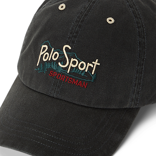RALPH LAUREN CLASSIC TWILL VINTAGE WASH EMBROIDERED POLO SPORT CAP by Ralph Lauren