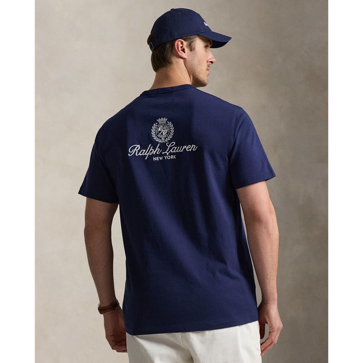 RALPH LAUREN SHORT-SLEEVE JERSEY KNIT TENNIS GRAPHIC T-SHIRT by Ralph Lauren