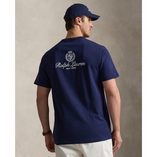 RALPH LAUREN SHORT-SLEEVE JERSEY KNIT TENNIS GRAPHIC T-SHIRT by Ralph Lauren