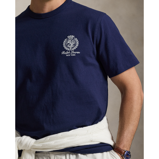 RALPH LAUREN SHORT-SLEEVE JERSEY KNIT TENNIS GRAPHIC T-SHIRT by Ralph Lauren