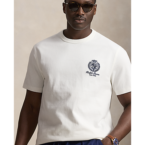 RALPH LAUREN SHORT-SLEEVE JERSEY KNIT TENNIS GRAPHIC T-SHIRT by Ralph Lauren