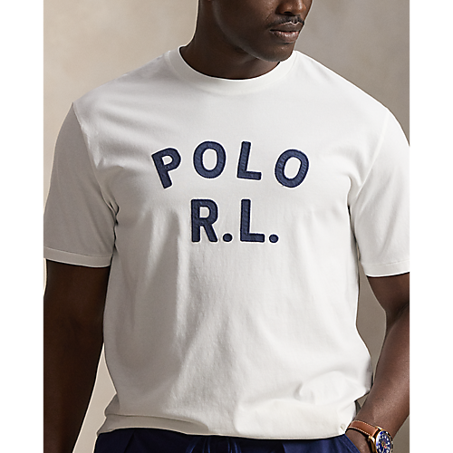 RALPH LAUREN SHORT-SLEEVE KNIT POLO R.L. GRAPHIC T-SHIRT by Ralph Lauren