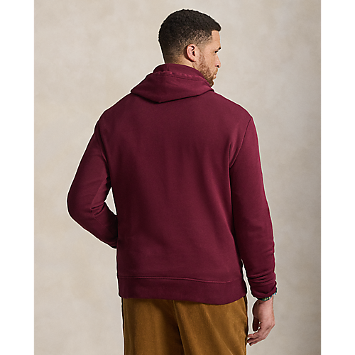 RALPH LAUREN LONG-SLEEVE SEASONAL FLEECE HERITAGE POLO CREST GRAPHIC HOODIE by Ralph Lauren