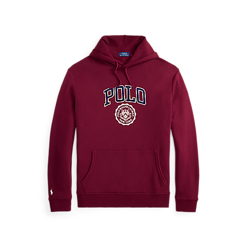 RALPH LAUREN LONG-SLEEVE SEASONAL FLEECE HERITAGE POLO CREST GRAPHIC HOODIE by Ralph Lauren