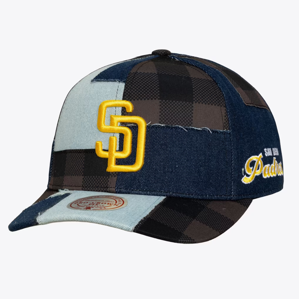 MITCHELL & NESS SAN DIEGO PADRES BUFFALO DENIM PRO HAT by Mitchell and Ness