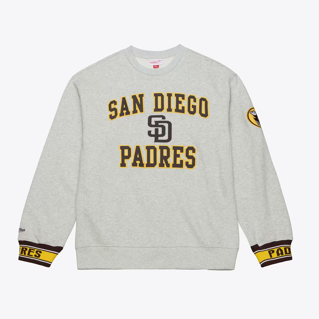 Mitchell & Ness Heather Gray Team Celebration Fleece Sweatshirt by Mitchell and Ness