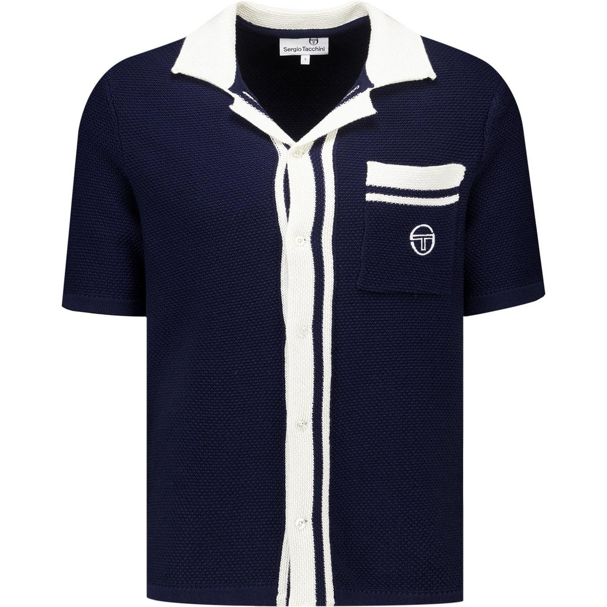 SERGIO FRATELLI CROCHET CABAN POLO by Sergio Tacchini