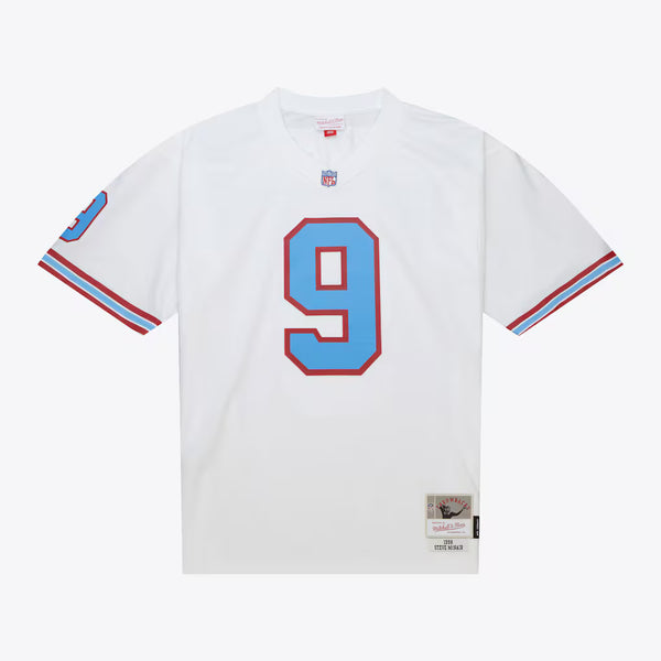 MITCHELL AND NESS TENNESSEE OILERS 1998 WHITE STEVE MCNAIR JERSEY by Mitchell and Ness