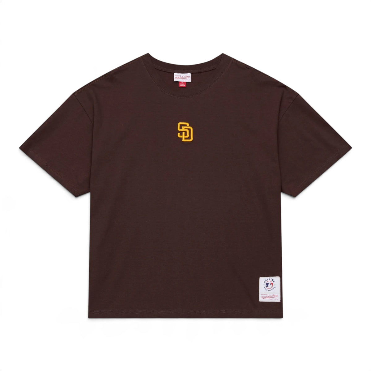 Mitchell & Ness San Diego Padres Brown Insignia Premium T-Shirt