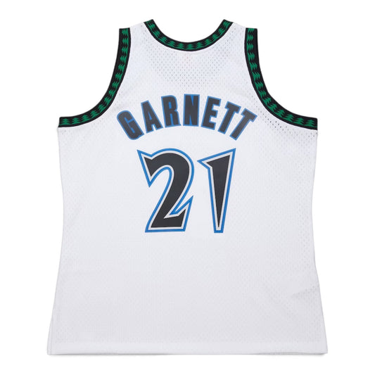 MITCHELL AND NESS NBA WHITE MINNESOTA TIMBERWOLVES 2003 KEVIN GARNETT JERSEY by Mitchell and Ness