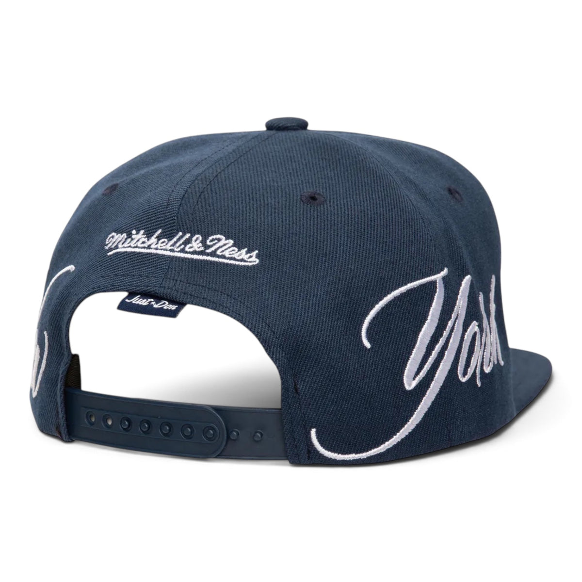 MITCHELL & NESS NEW YORK YANKEES JUST DON LUX SCRIPT SNAPBACK by Mitchell and Ness