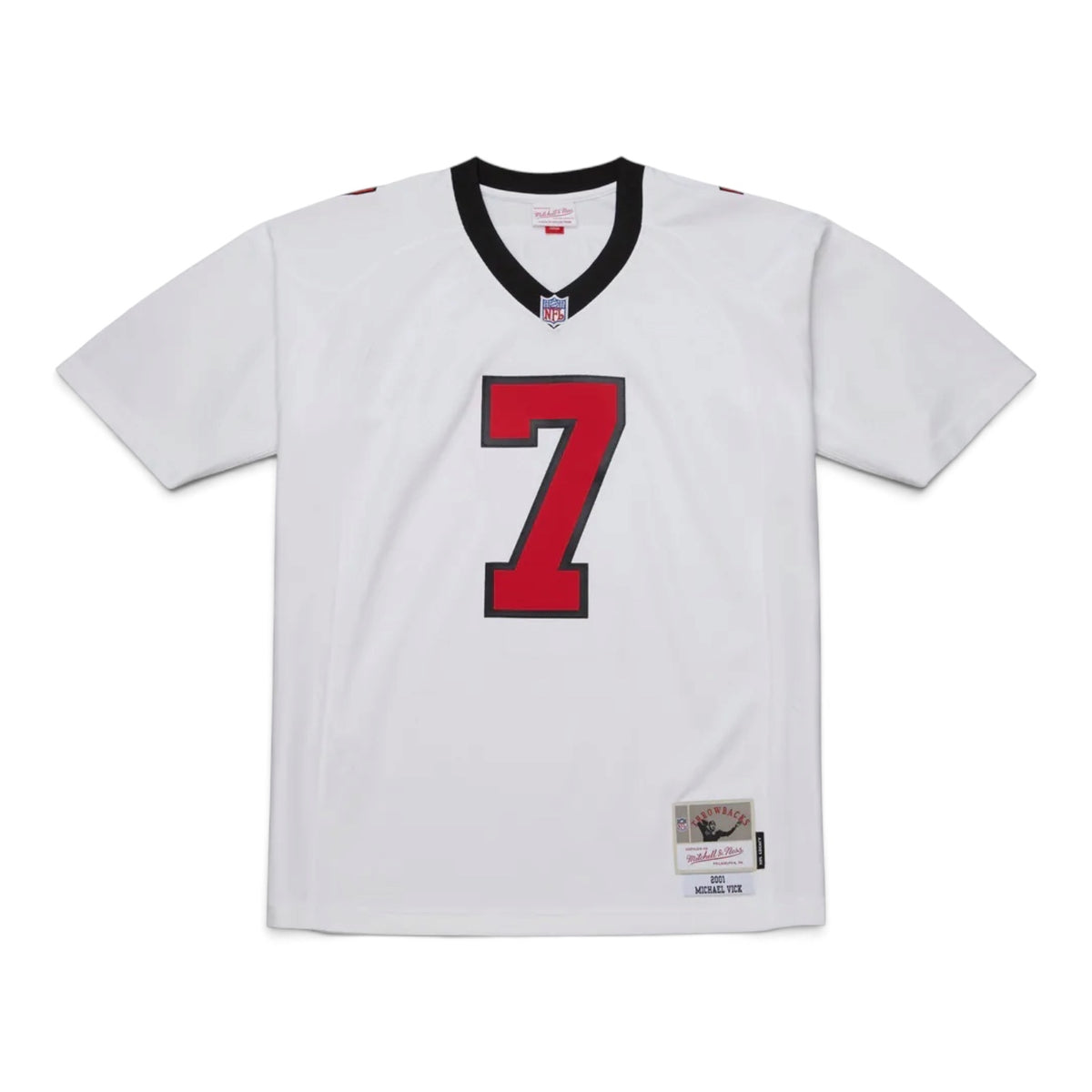 MITCHELL & NESS 2001 ATLANTA FALCONS WHITE MICHAEL VICK JERSEY by Mitchell and Ness