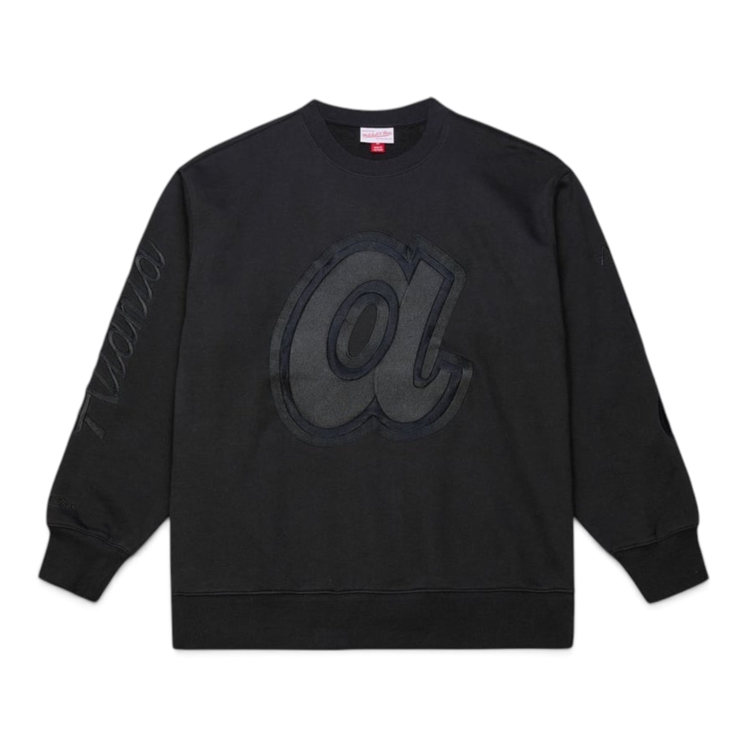 MITCHELL & NESS MLB ATLANTA BRAVES PHANTOM FLEECE CREWNECK SWEATSHIRT by Mitchell and Ness