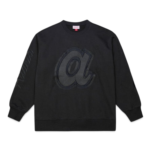 MITCHELL & NESS MLB ATLANTA BRAVES PHANTOM FLEECE CREWNECK SWEATSHIRT by Mitchell and Ness