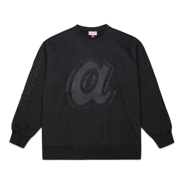 MITCHELL & NESS MLB ATLANTA BRAVES PHANTOM FLEECE CREWNECK SWEATSHIRT by Mitchell and Ness