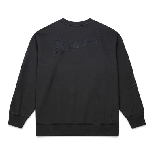 MITCHELL & NESS MLB ATLANTA BRAVES PHANTOM FLEECE CREWNECK SWEATSHIRT by Mitchell and Ness