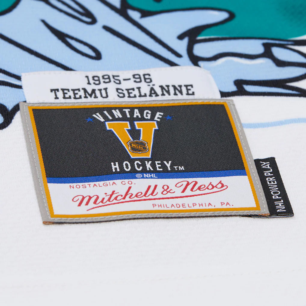 Mitchell and Ness Anaheim Ducks 1995-96 Teal Alternate Jersey by Mitchell and Ness