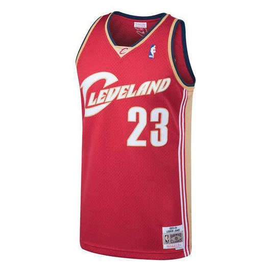 MITCHELL AND NESS NBA SWINGMAN ROAD JERSEY CLEVELAND CAVS 2003 LEBRON JAMES by Mitchell and Ness