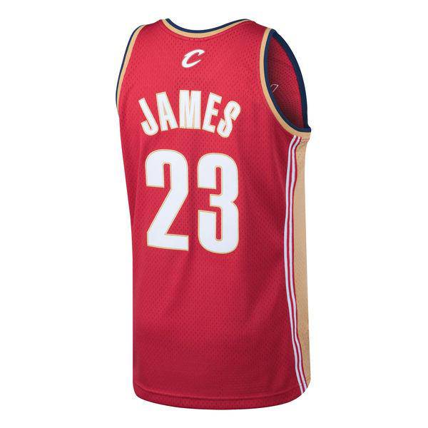 MITCHELL AND NESS NBA SWINGMAN ROAD JERSEY CLEVELAND CAVS 2003 LEBRON JAMES by Mitchell and Ness