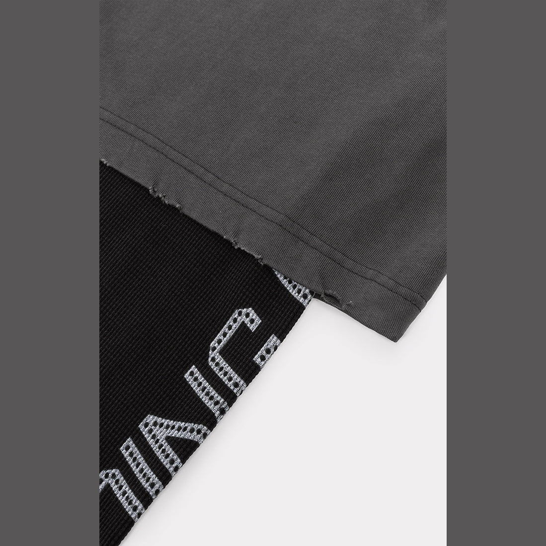 BLDG4 JOISTED SS KNIT TWOFER TEE by BLDG4