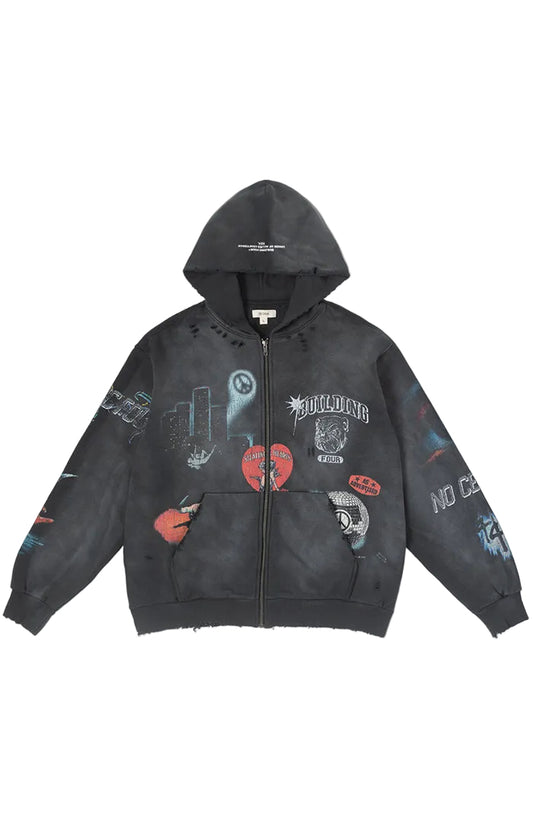 BLDG4 CLADDING HOODIE by BLDG4