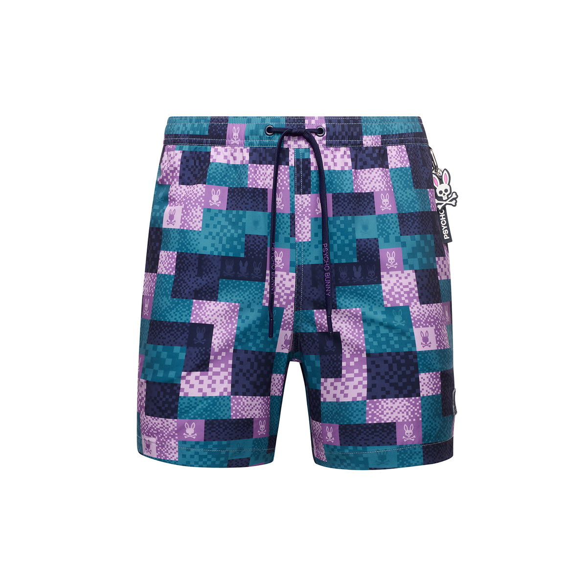 B&T OLIVIER ALL OVER BUNNY SWIM TRUNK by Psycho Bunny