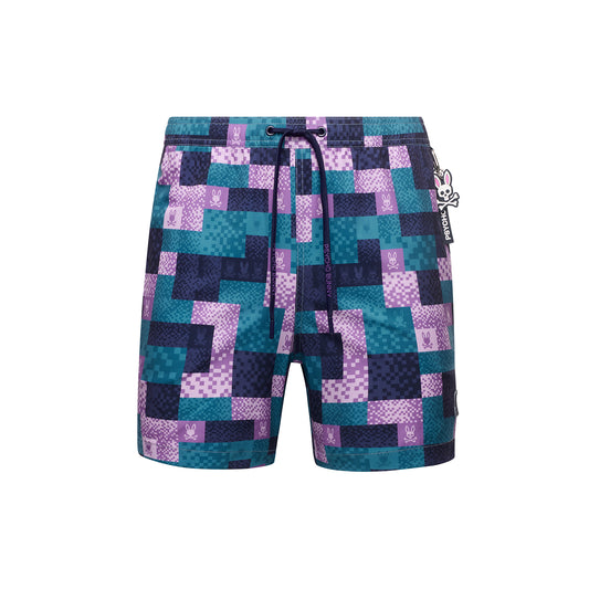 B&T OLIVIER ALL OVER BUNNY SWIM TRUNK by Psycho Bunny