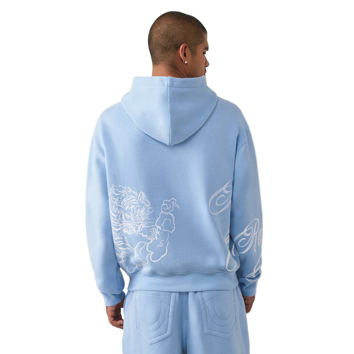 TRUE RELIGION TIGER SCRIPT BOXY HOODIE by True Religion