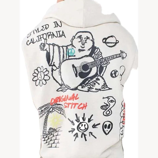 TRUE RELIGION SKETCHED LOGO BOXY HOODIE by True Religion