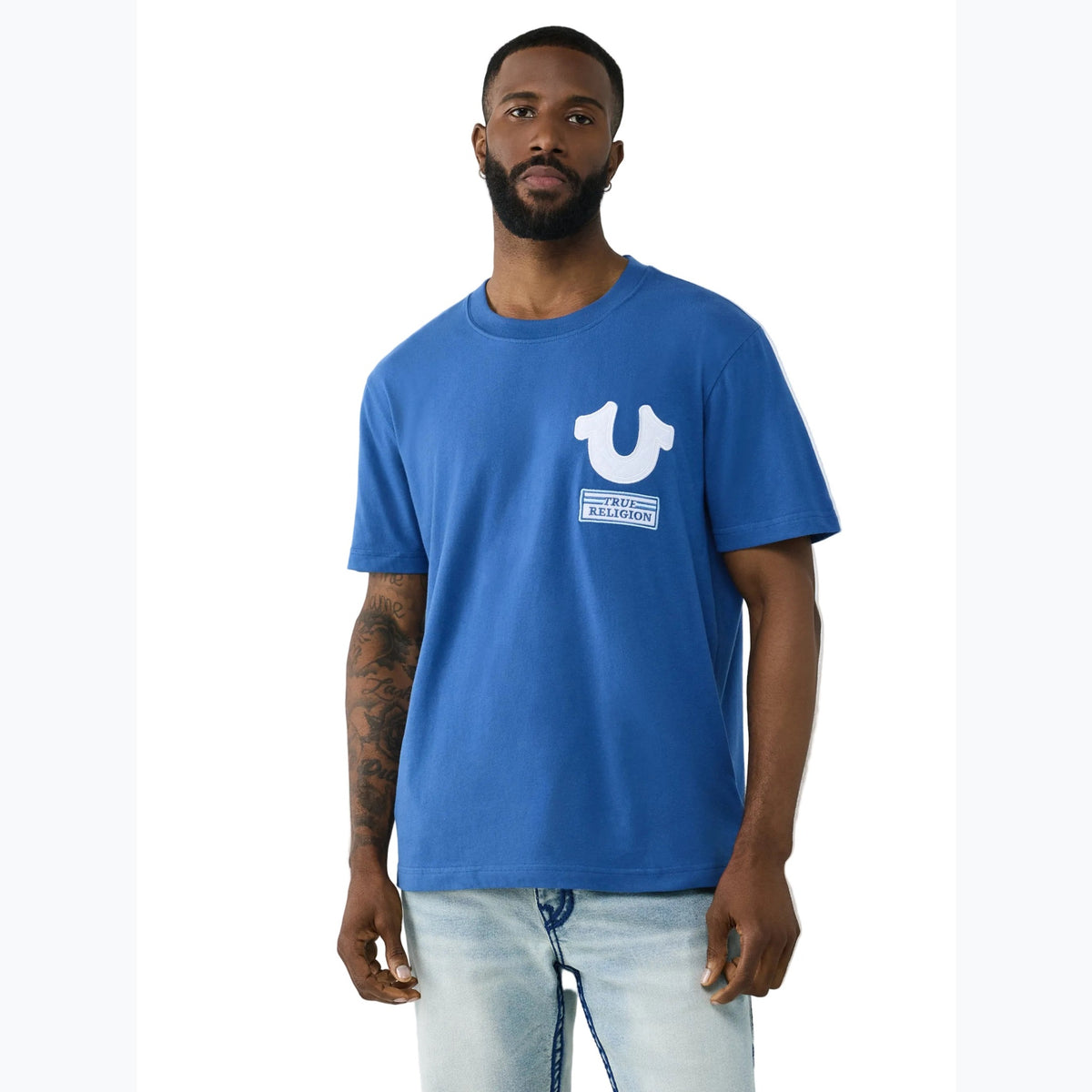 TRUE RELIGION SS HORSESHOE REPEAT TEE by True Religion