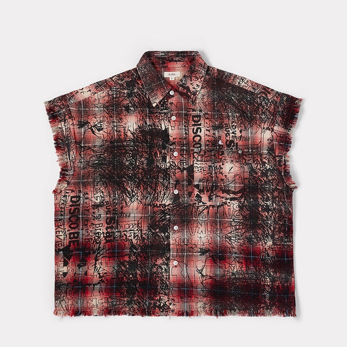 BLDG4 ARC SLEEVELESS WOVEN TEE by Citywide Fashions