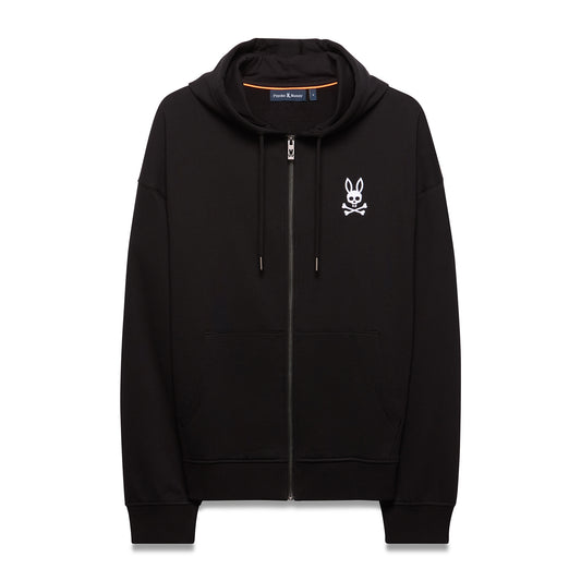 PSYCHO BUNNY HAIDEN RELAXED BUSHED ZIP HOODIE by Psycho Bunny