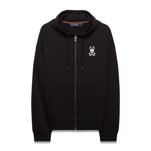 PSYCHO BUNNY HAIDEN RELAXED BUSHED ZIP HOODIE by Psycho Bunny