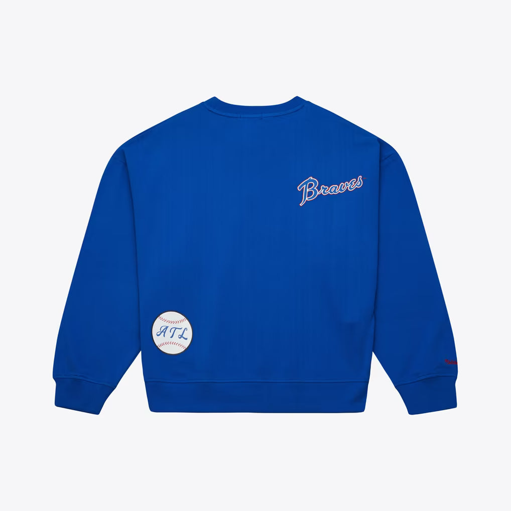 MITCHELL & NESS BRAVES CREWNECK SWEATSHIRT by Mitchell and Ness