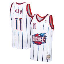 YAO MING MITCHELL AND NESS ROCKETS JERSEY by Mitchell and Ness