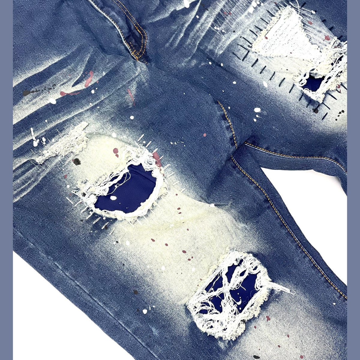 M SOCIETY MS80105X-DUSTY INDIGO by M SOCIETY