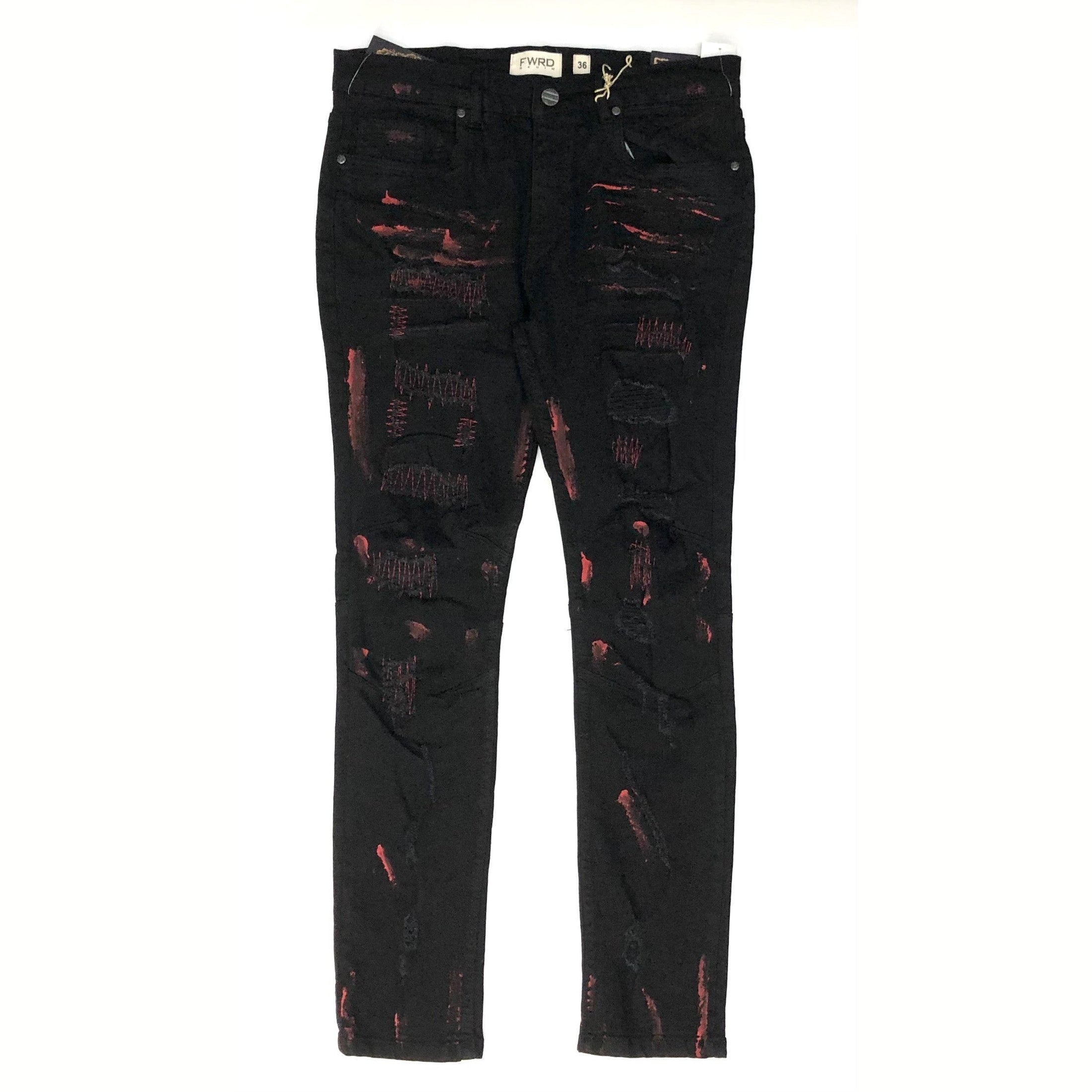 FWRD DENIM BLK/RED