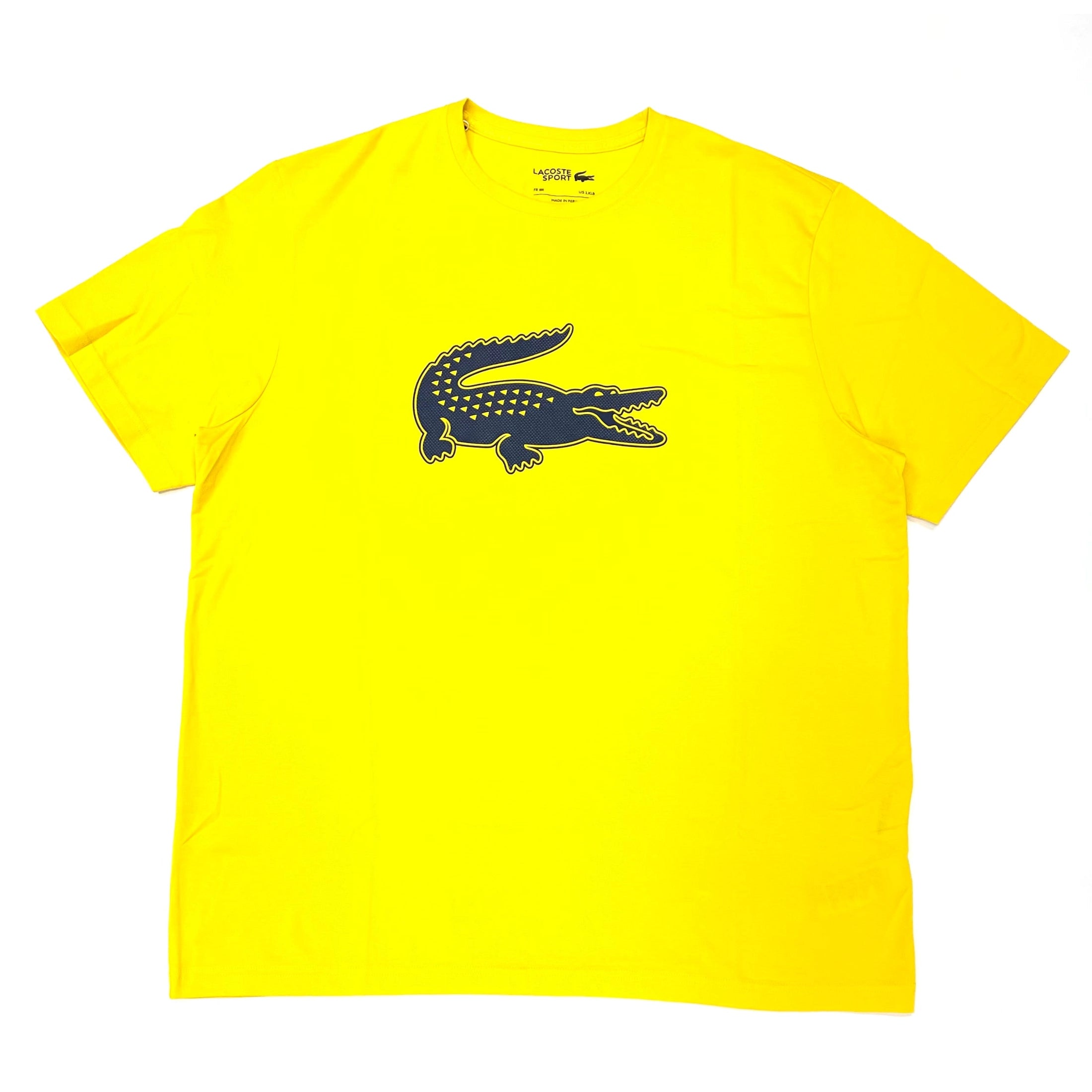 Yellow lacoste hotsell golf shirt