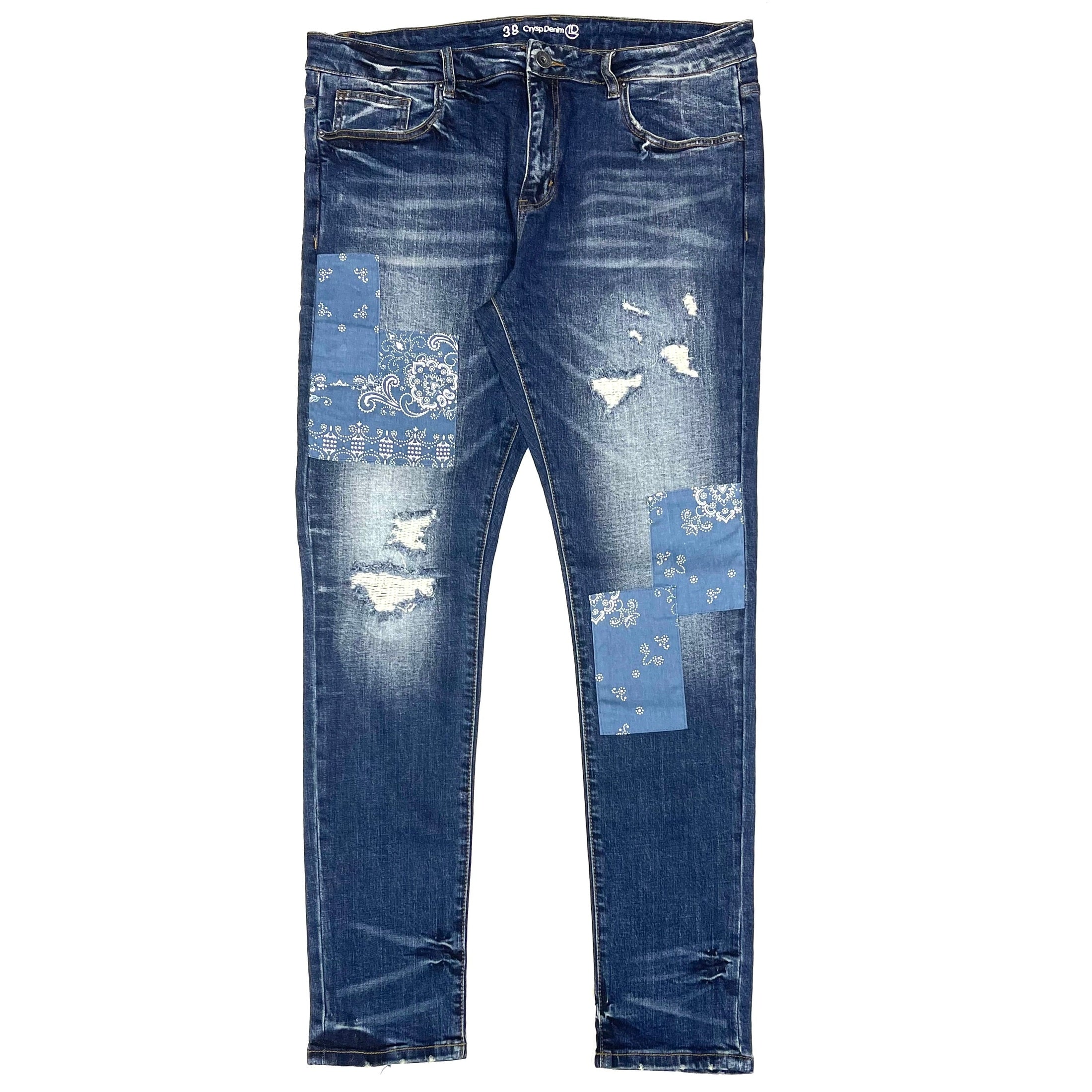 CRYSP SP221-124-BLUE PAISLEY